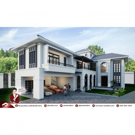 รับสร้างบ้านหรู โมเดิร์น Modern Luxury - รับเหมาก่อสร้างครบวงจร - พลัส บิ้วเดอร์ส รับสร้างบ้านหรู โมเดิร์น Modern Luxury - รับเหมาก่อสร้างครบวงจร - พลัส บิ้วเดอร์ส